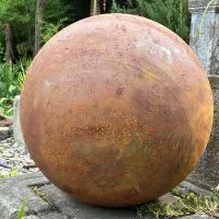 Стальная сфера — 3D КОРТЕН (518913) ∅ 1500 мм. Дивногорск 