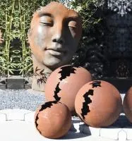 Кортен 3 шара — парк декор (518952) ∅ 950 750 450 мм. Дивногорск