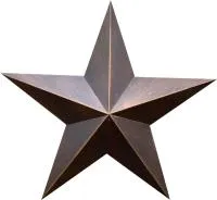 Звезда на памятник листовая бронза патина в Дивногорске (518498)