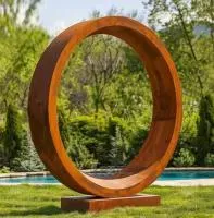 Кортеновская сталь скульптура кольцо (518267) монтаж арт-объект  в Дивногорске