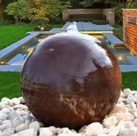 Сфера КОРТЕН - ШАР ФОНТАН 3D (518902) ∅ 850 мм. Дивногорск 