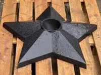 Чугун звезда вечный огонь (518229) монтаж комплект горелка ГВД 379 10 89 00 ПС ø 1100 мм. монолит - литье  в Дивногорске